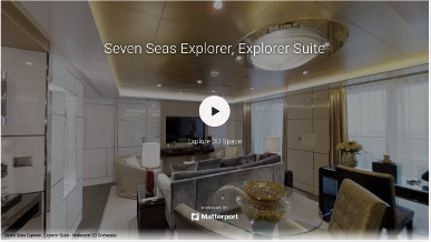 Seven Seas Explorer, Explorer Suite - Matterport 3D Showcase